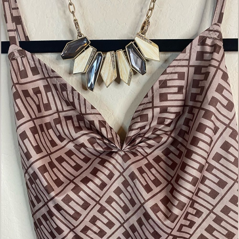 Kenneth Cole Geometric Rhinestone Statement Necklace - Picture 4 of 11
